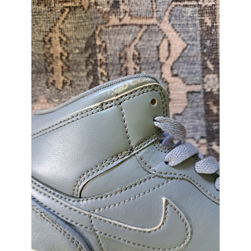 Nike Air Jordan 1 Mid Cool Grey Used Boys Youth Size 5.5 Worn See Pics - Picture 14 of 16